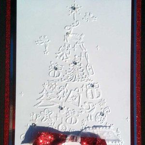 Couture Creations 5x7 FAVORITES Christmas Tree Embossing Folder